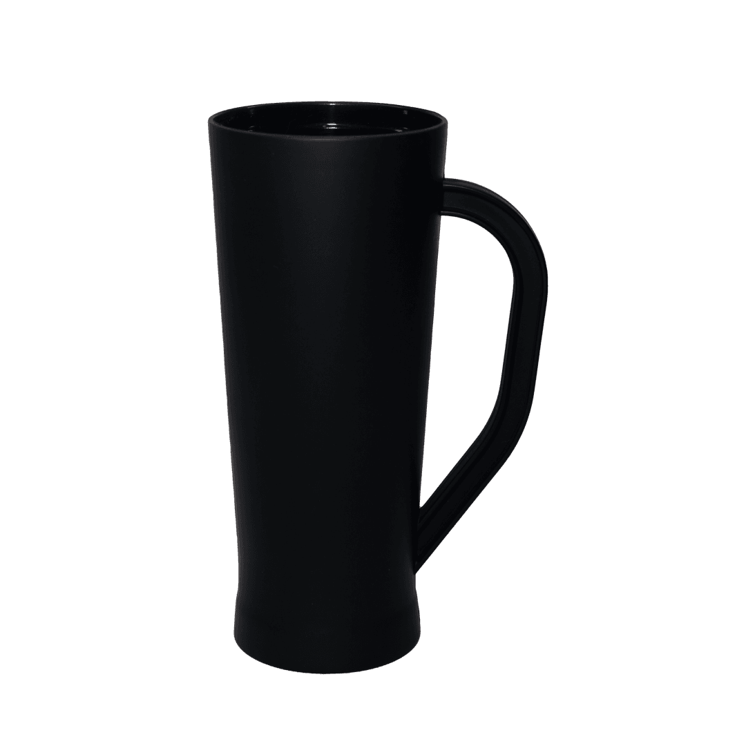 Caneca Slim 400ml Preto Fosco
