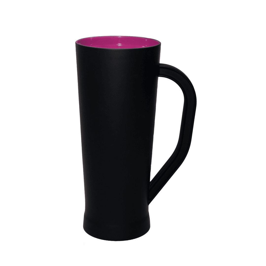 Caneca Slim 400ml Preto Fosco