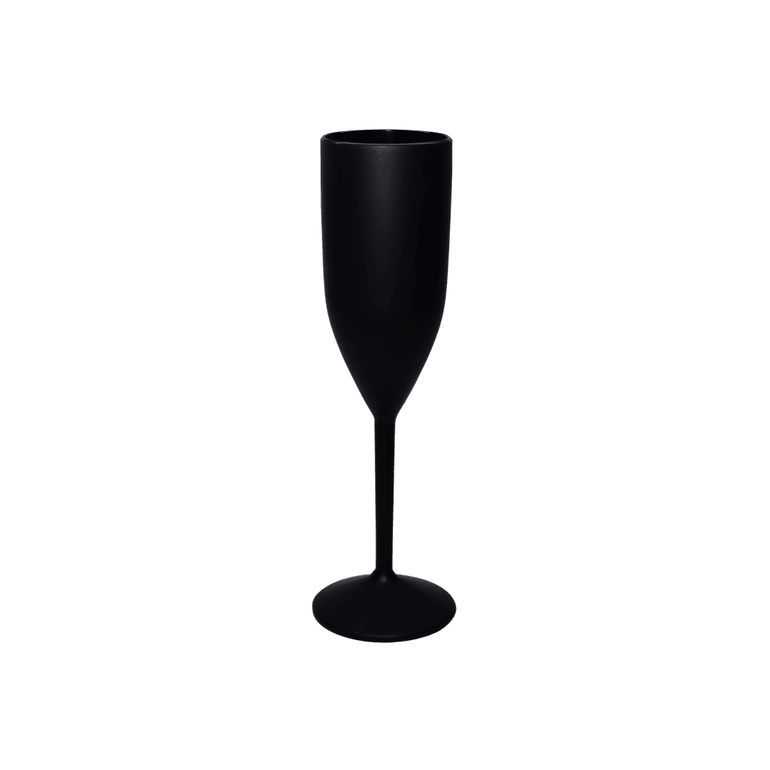 Taça Champagne 180 ML Preto Fosco