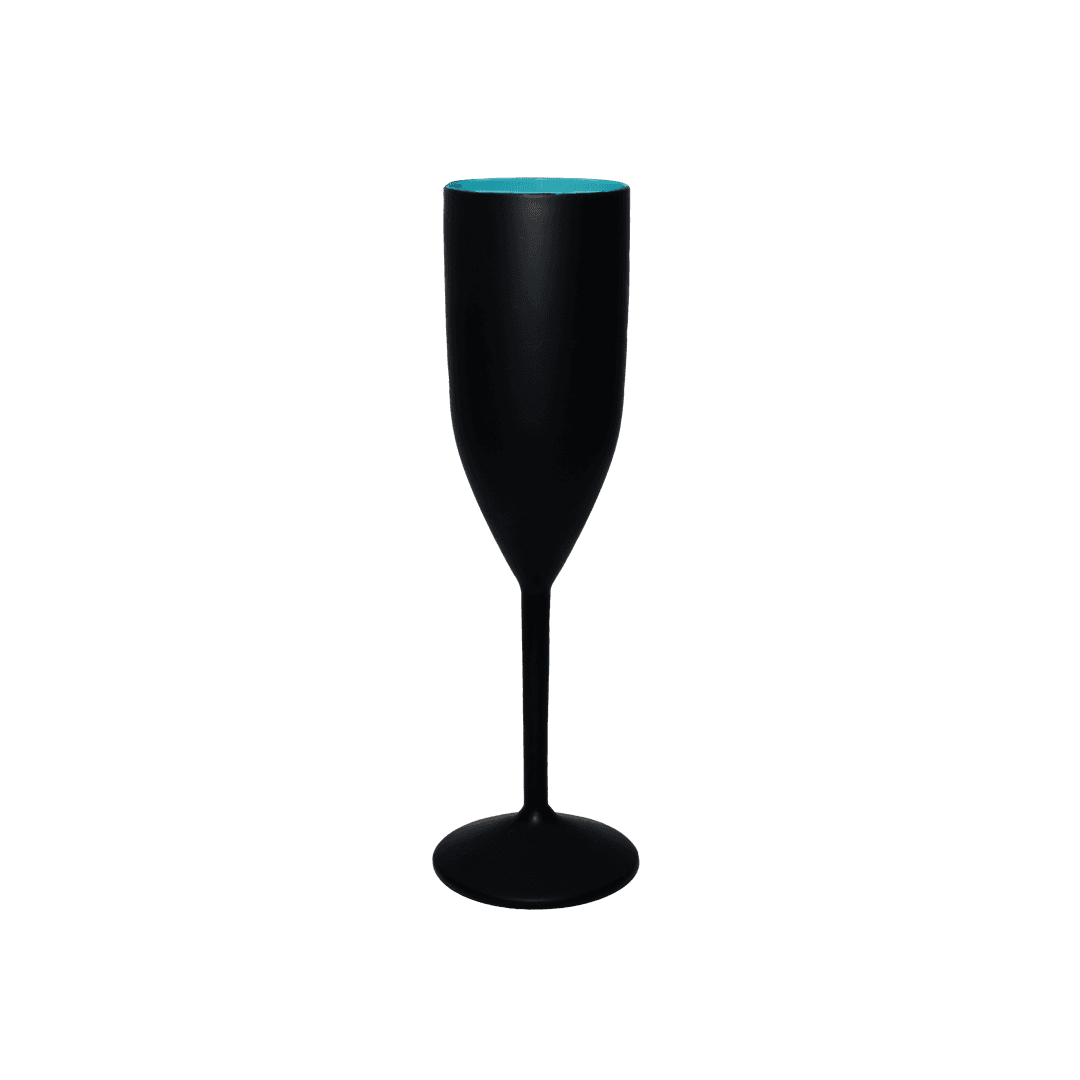 Taça Champagne 180 ML Preto Fosco
