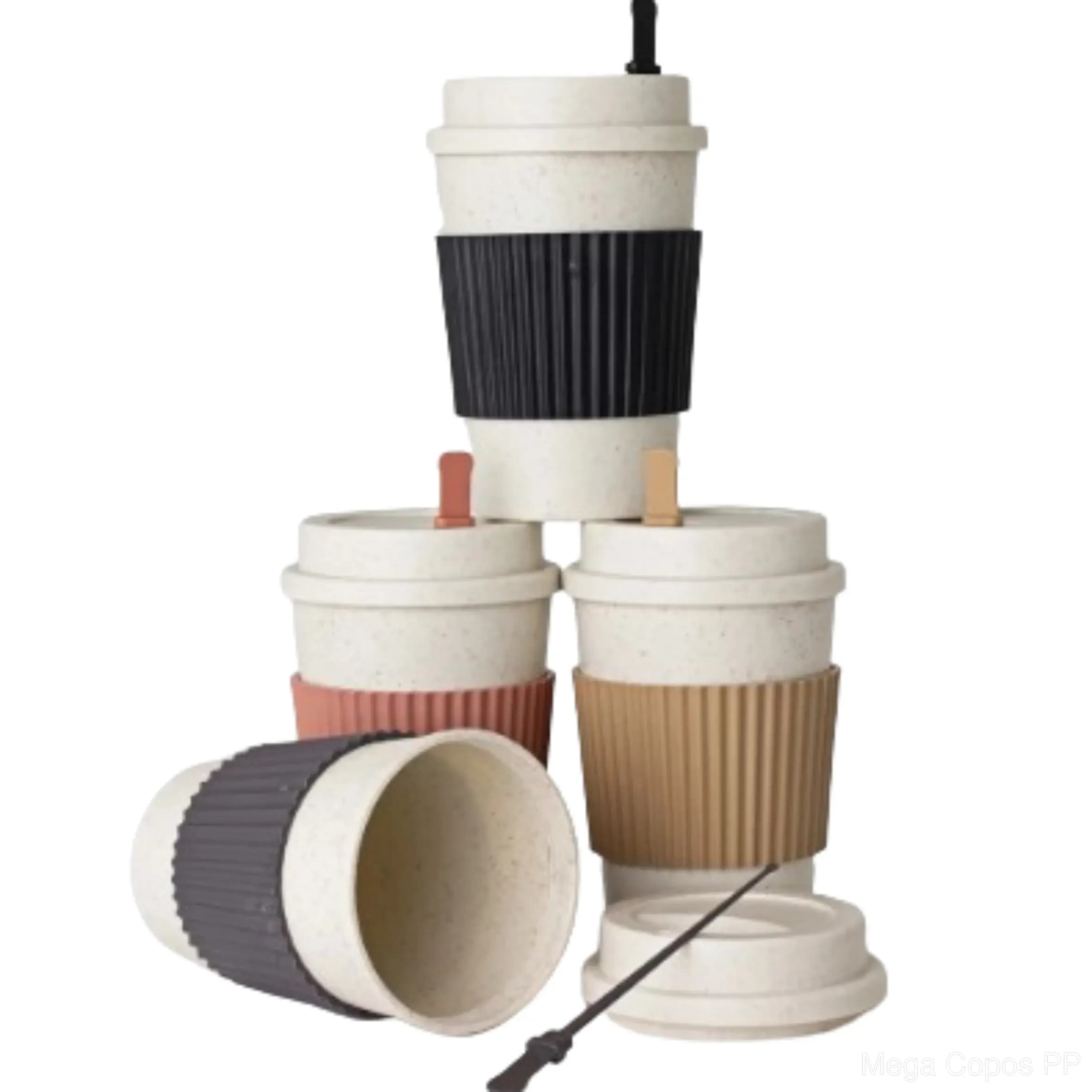 Copo Fibra de Trigo 450ml | Mega Copos PP