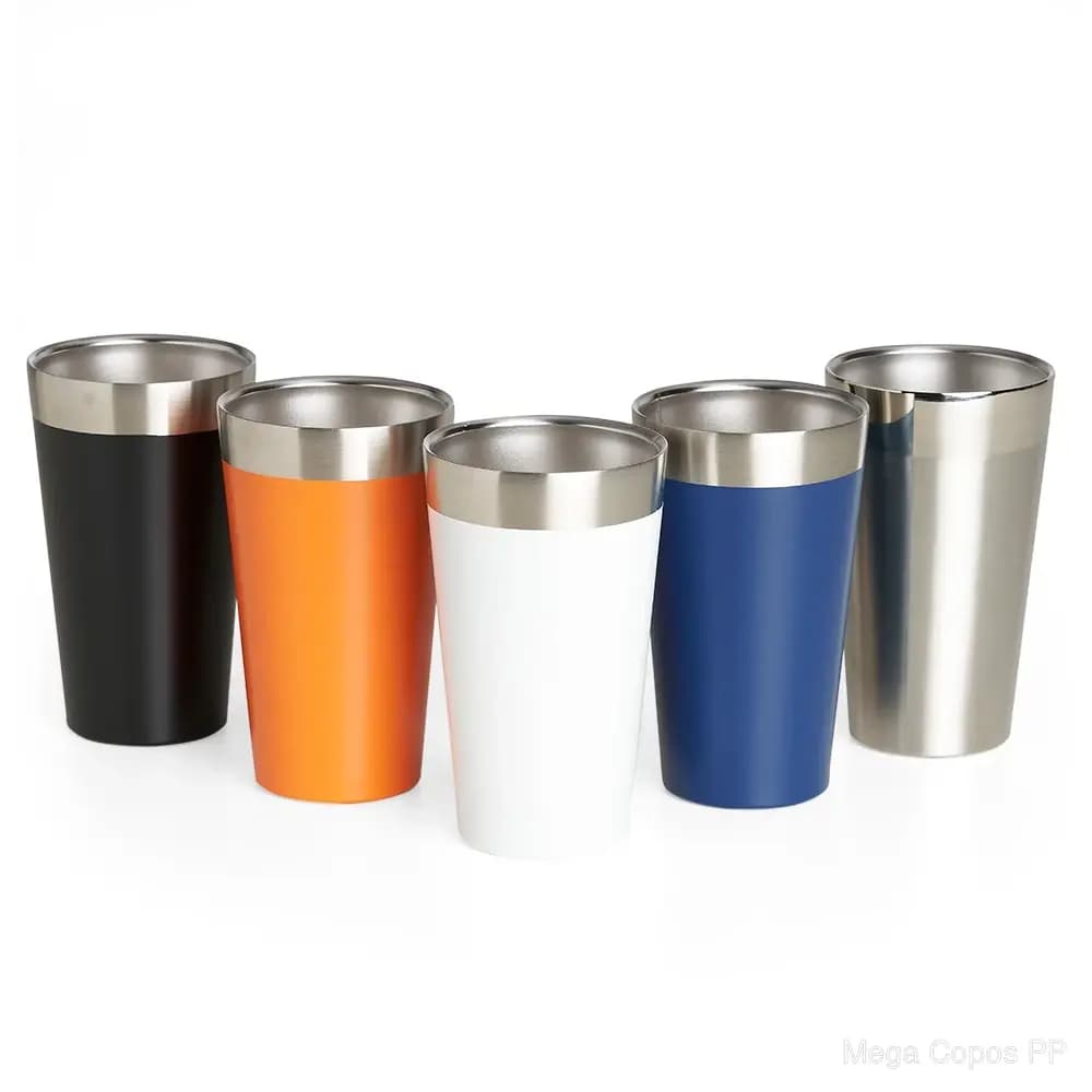 Copo Térmico de Inox 473ml | Mega Copos PP