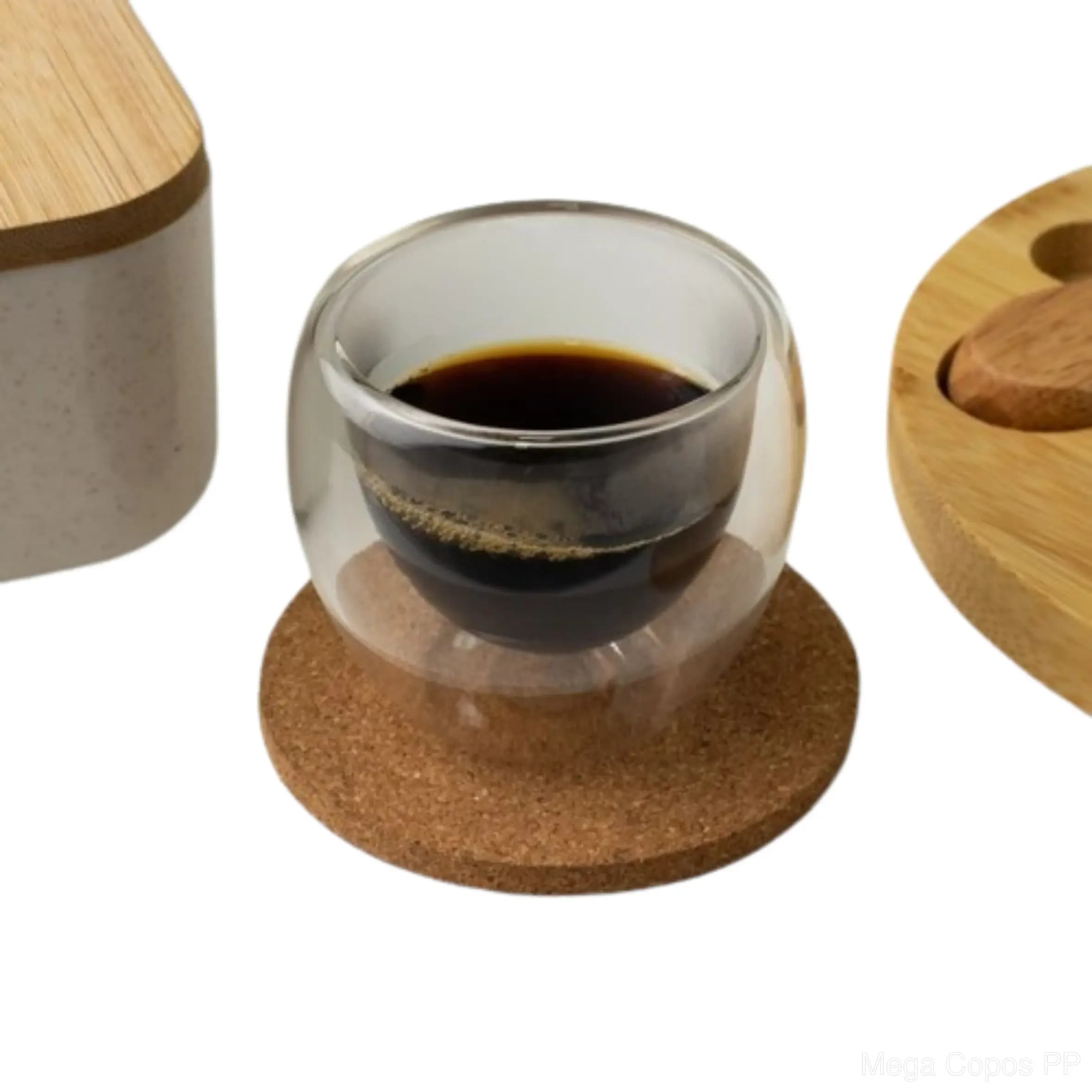 Copo Vidro Parede Dupla 80ml | Mega Copos PP