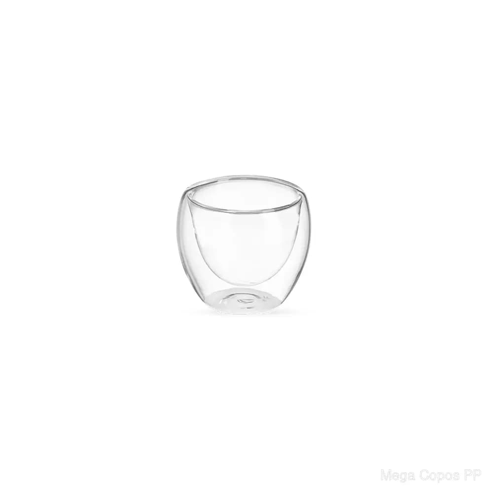 Copo Vidro Parede Dupla 80ml | Mega Copos PP