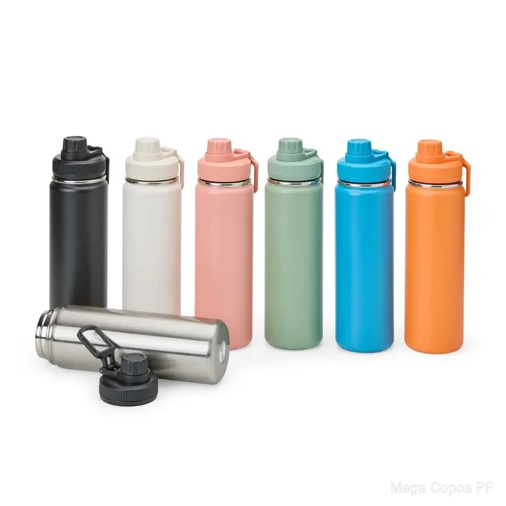 Garrafa Térmica Inox 750ml | Mega Copos PP