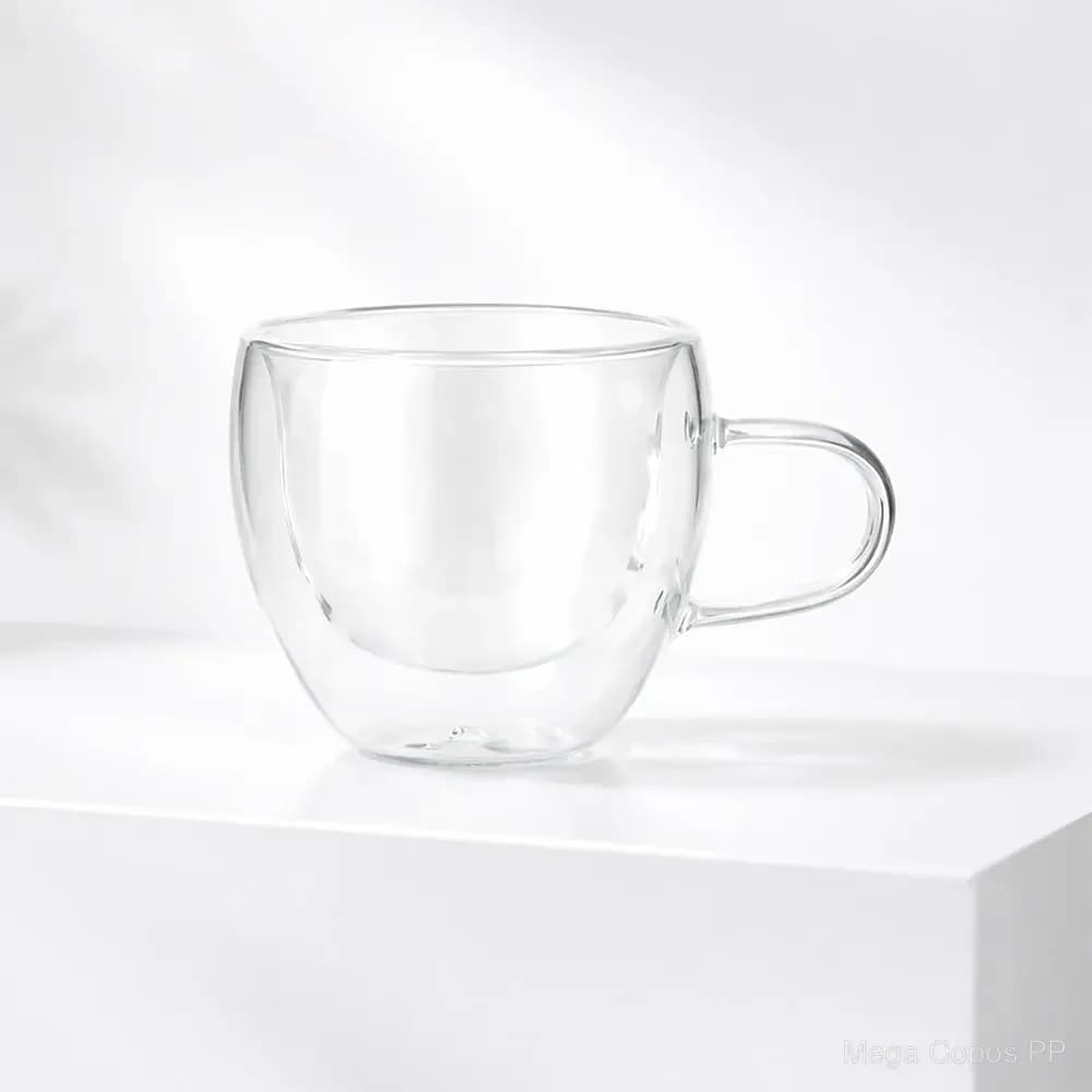 Xícara de Vidro 70ml | Mega Copos PP