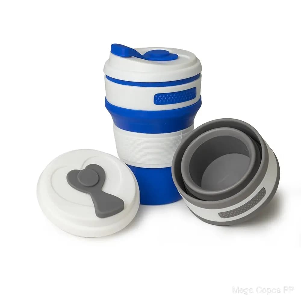 Copo Retrátil de Silicone 350ml | Mega Copos PP