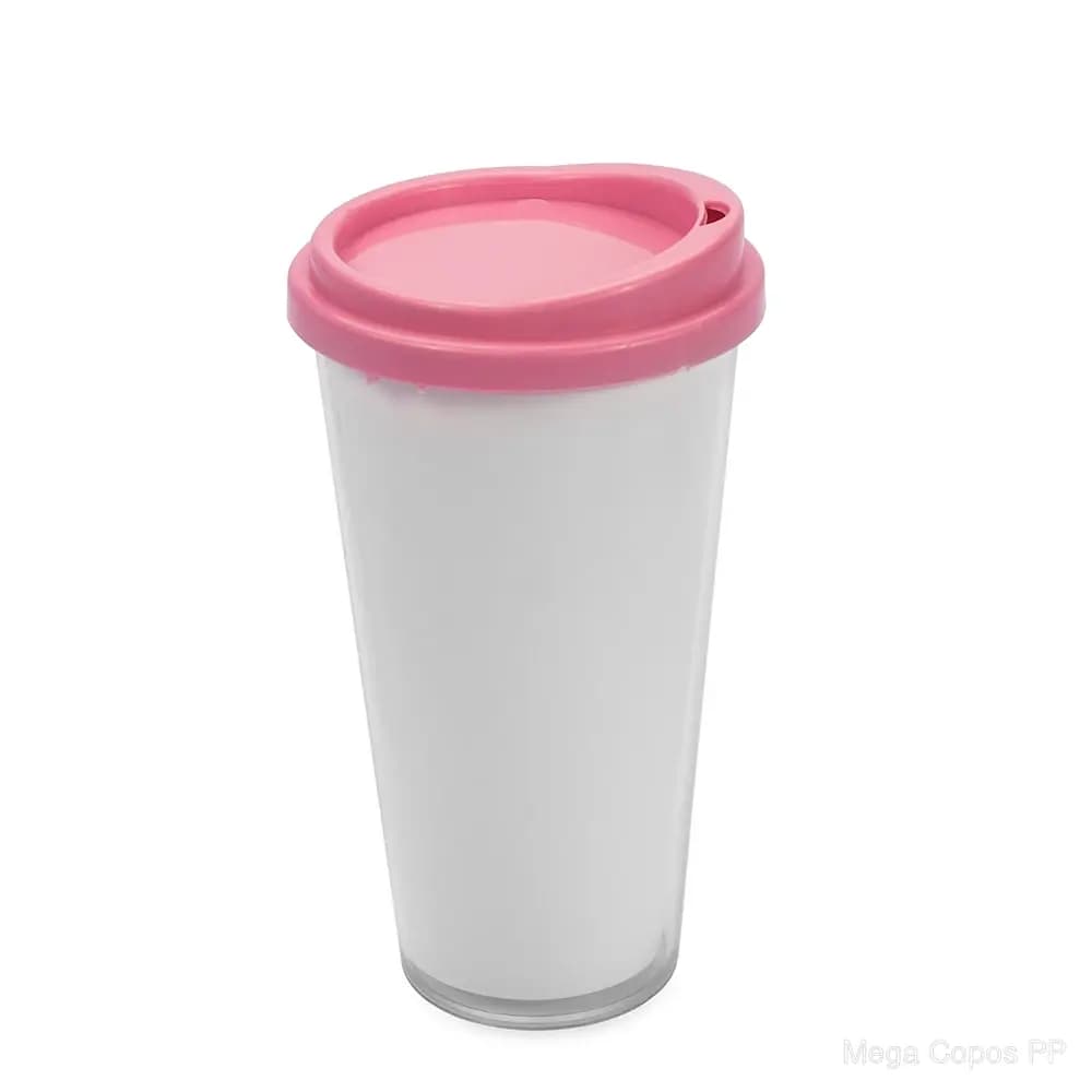 Copo Plástico Duplo 400ml | Mega Copos PP