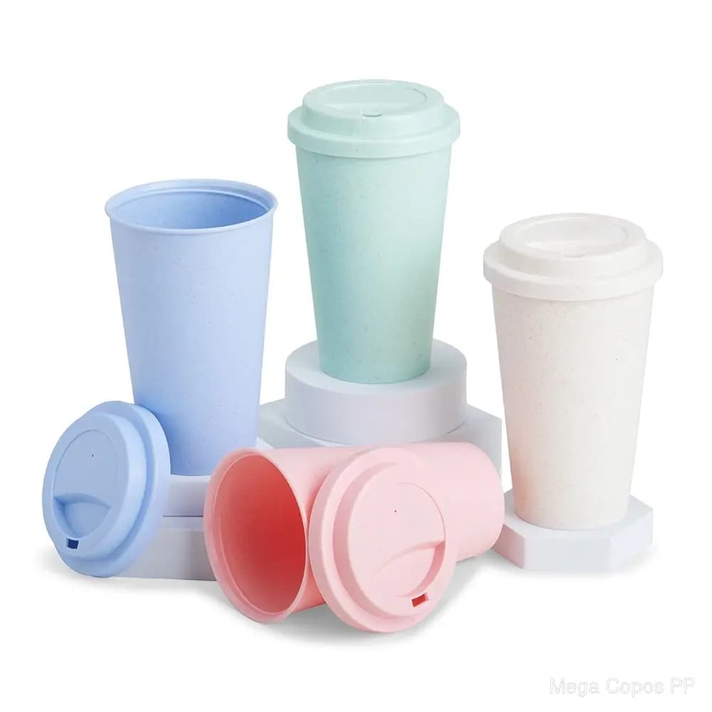 Copo Fibra de Bambu 450ml | Mega Copos PP