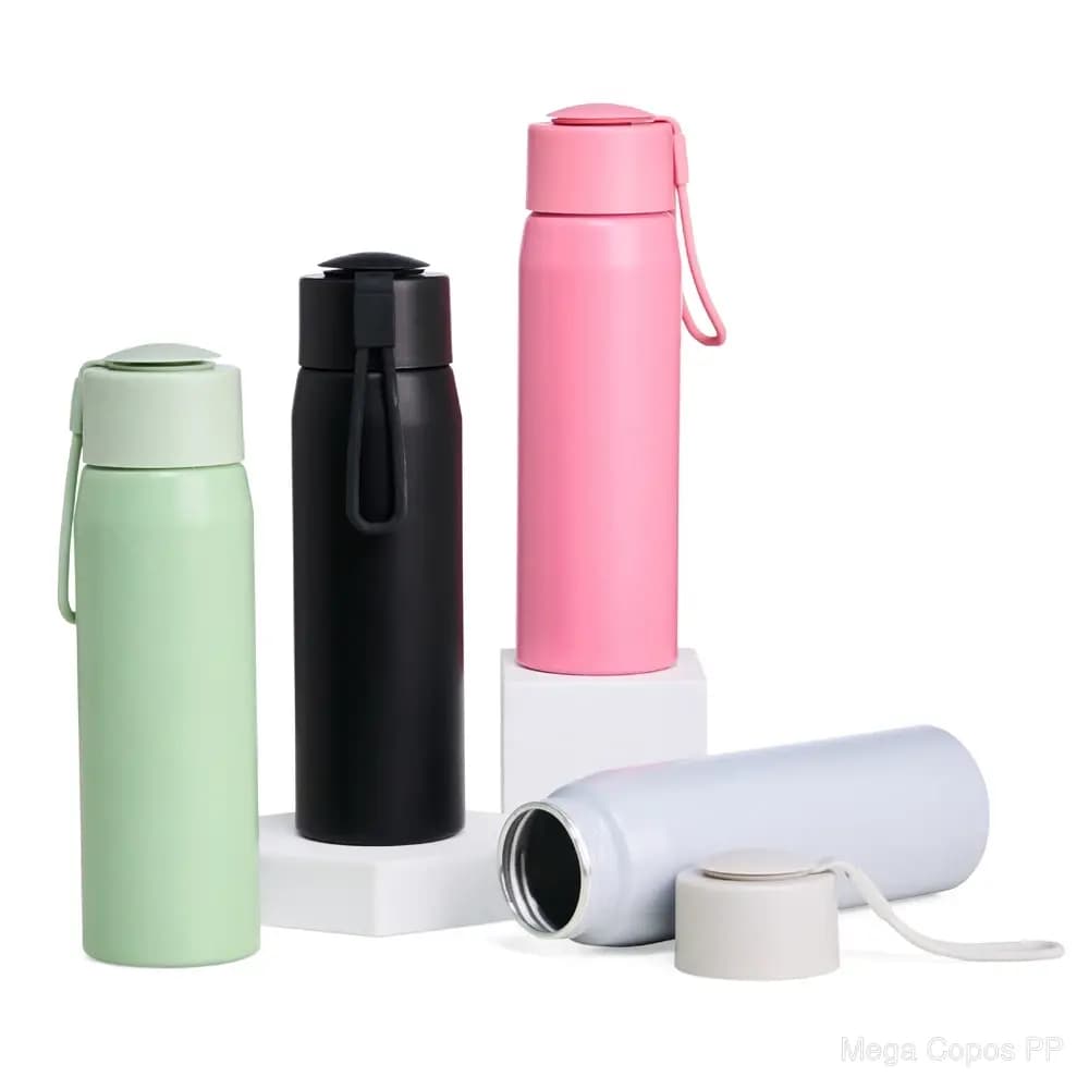 Garrafa de Alumínio 600ml | Mega Copos PP