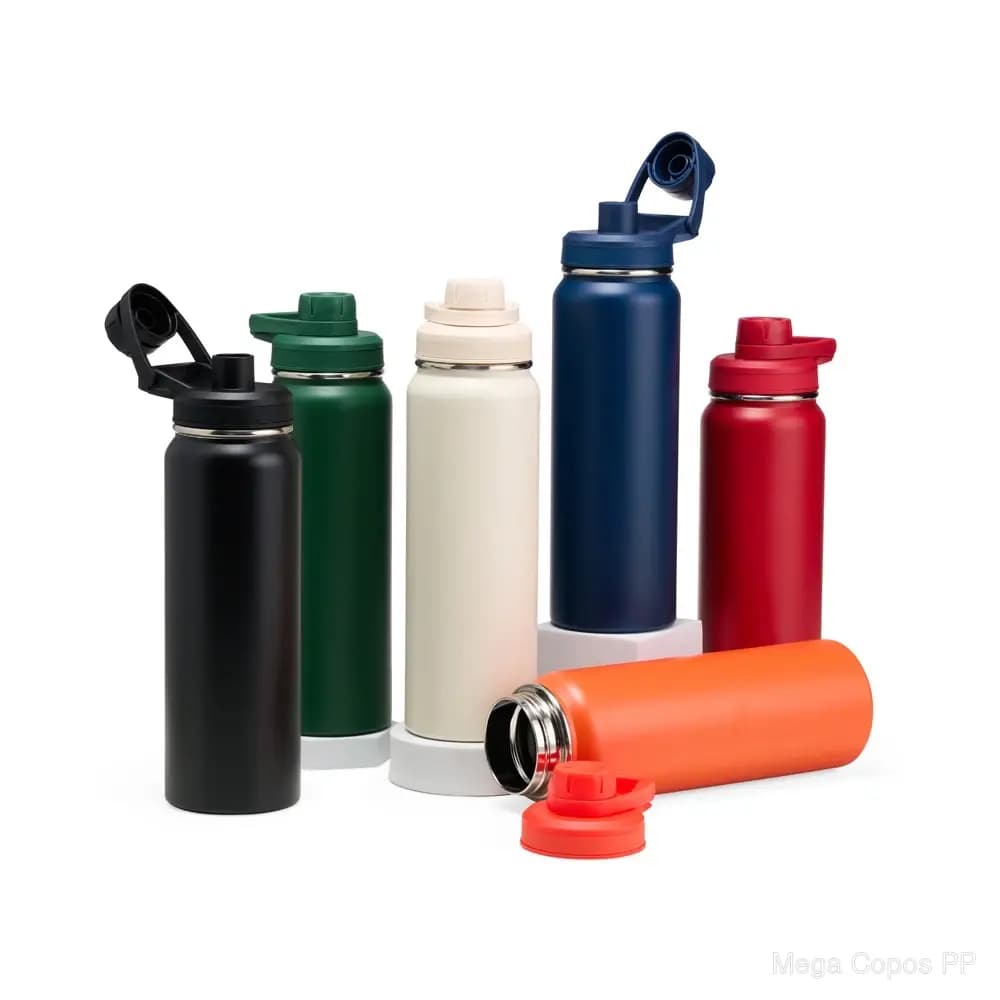 Garrafa Térmica Inox 850ml | Mega Copos PP