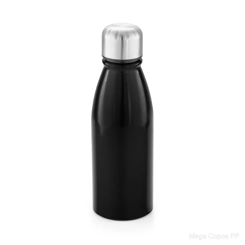 Squeeze em alumínio com tampa em aço inox 500 mL | Mega Copos PP