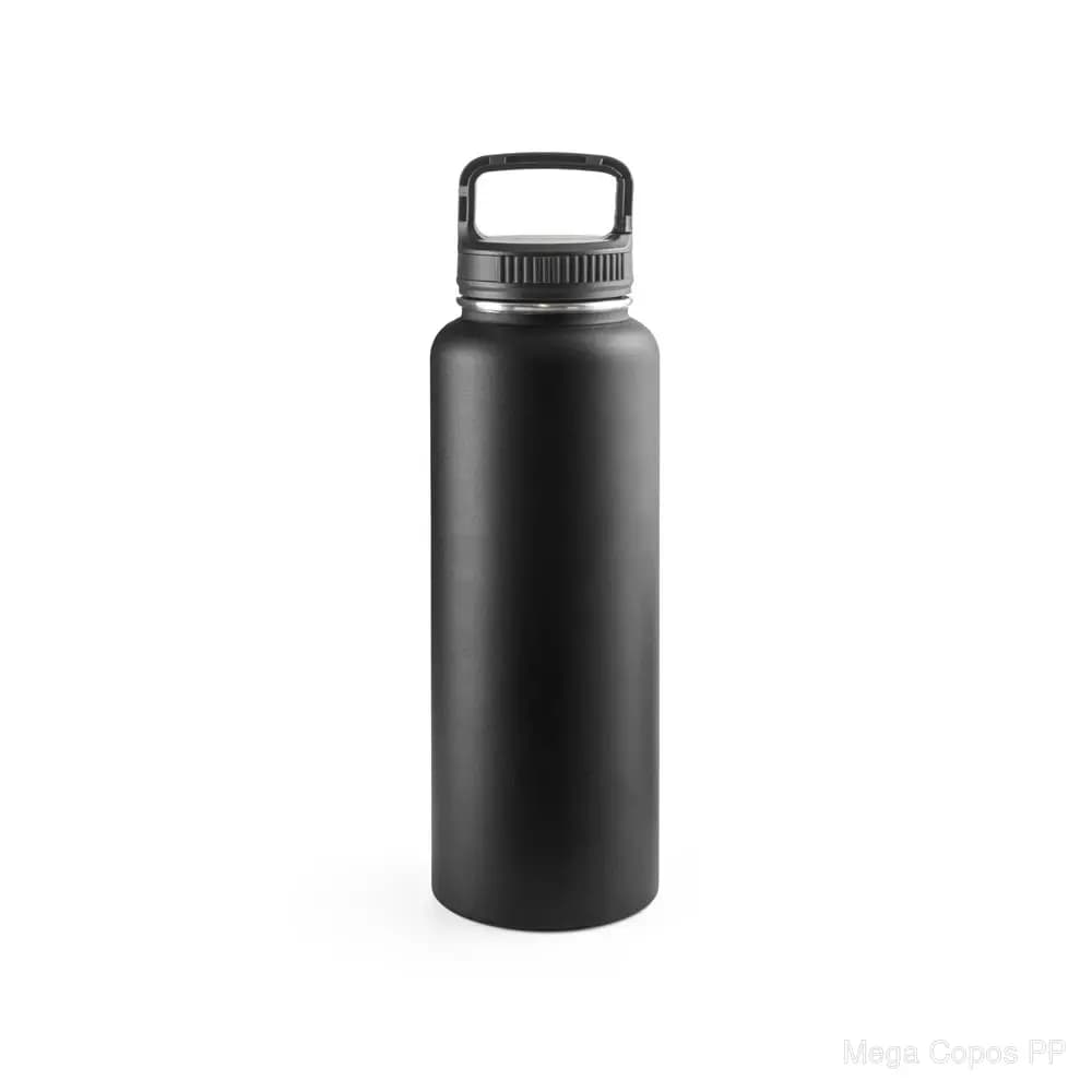 Garrafa esportiva em aço inox 90% reciclado com revestimento em pó e de grande capacidade até 1200 mL | Mega Copos PP