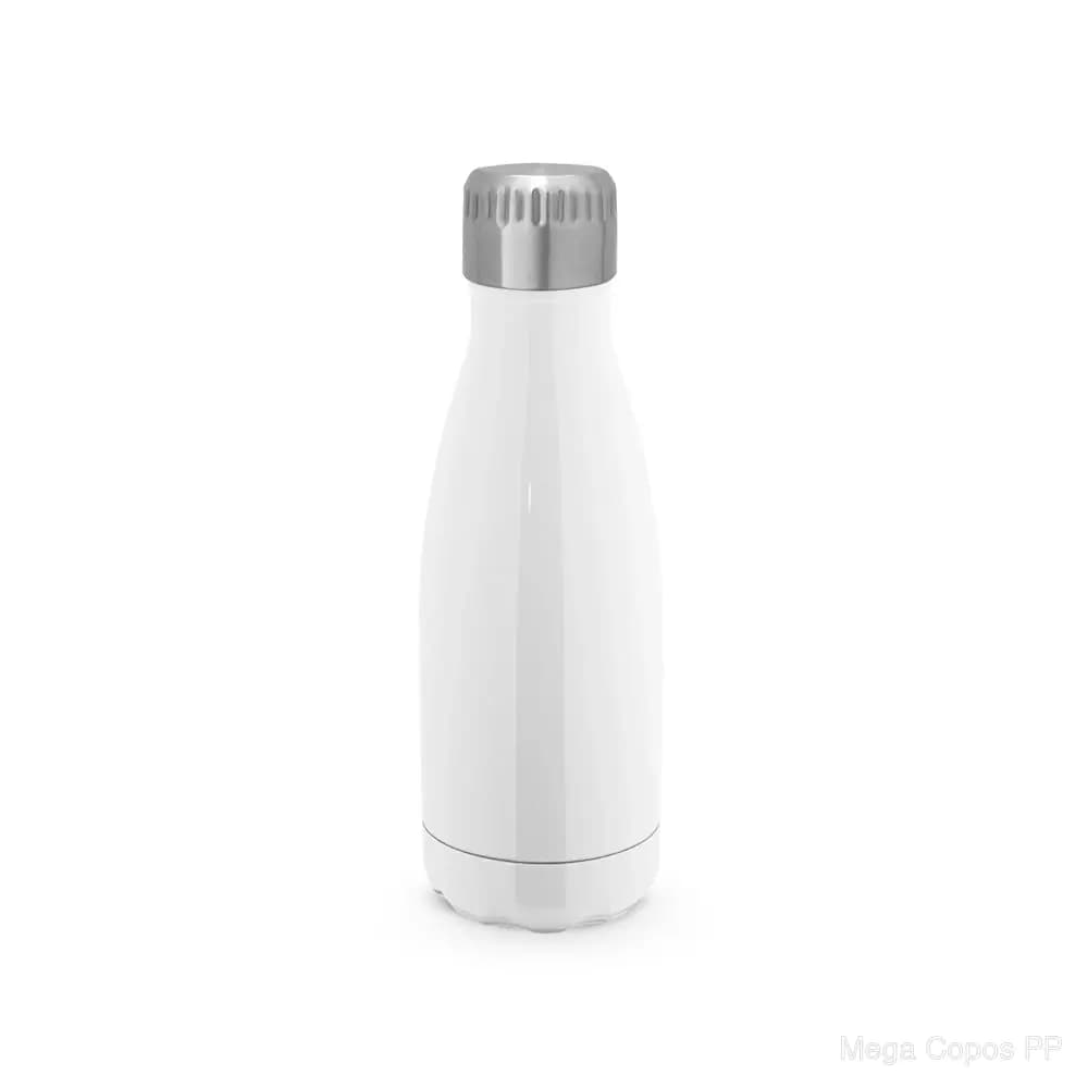 Garrafa para sublimação em aço inox com parede dupla, isolada a vácuo 380 mL | Mega Copos PP