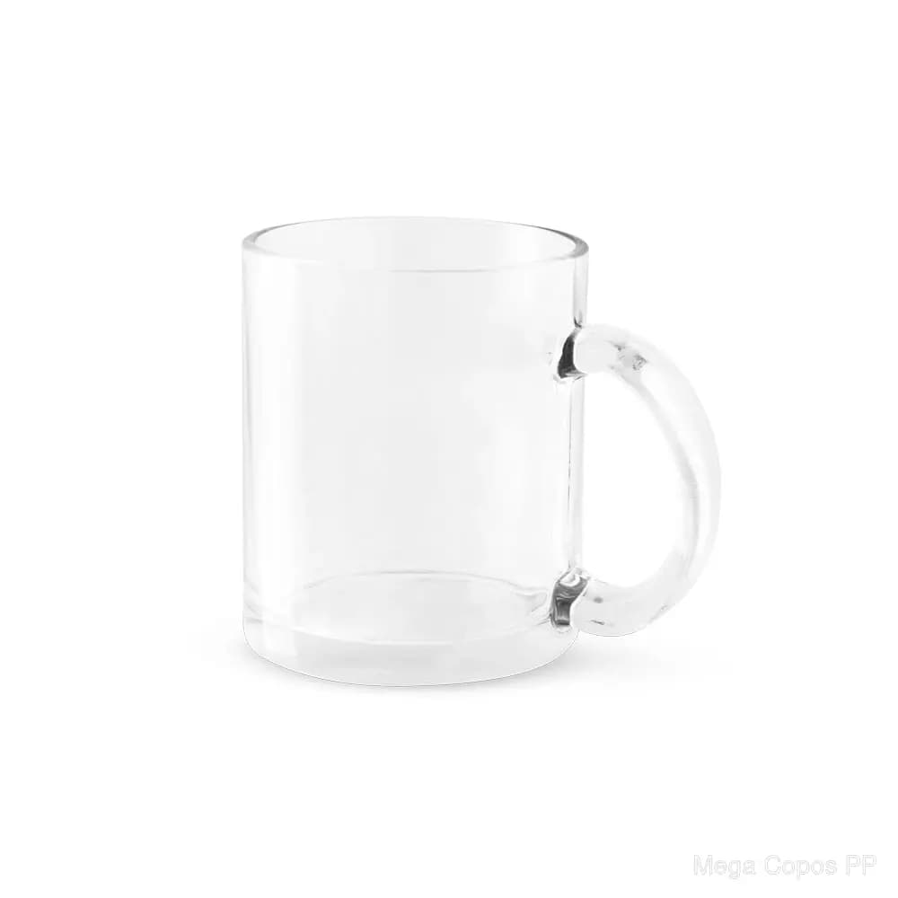Caneca em vidro para sublimação 350 mL | Mega Copos PP