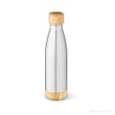 Garrafa em aço inox 90% reciclado de parede dupla térmica, isolada a vácuo com tampa em bambu 800 mL | Mega Copos PP