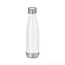 Garrafa em aço inox de parede dupla térmica, isolada a vácuo, com tampa em aço inox 510 mL | Mega Copos PP