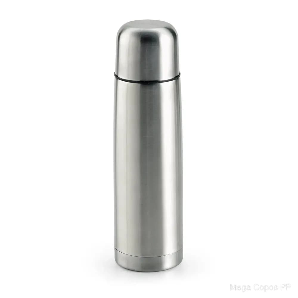 Garrafa em aço inox de parede dupla térmica, isolada a vácuo 500 mL | Mega Copos PP