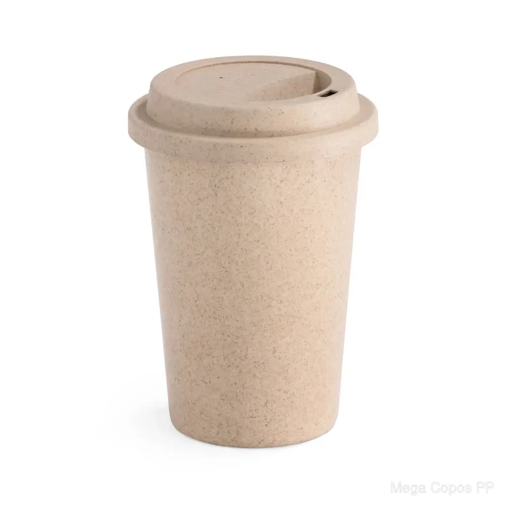 Copo para viagem em fibra de bambu (60%) e PP (40%) 450 mL | Mega Copos PP