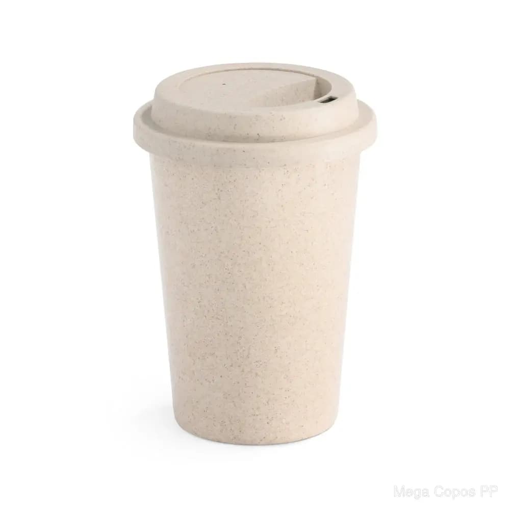 Copo para viagem em fibra de bambu (60%) e PP (40%) 450 mL | Mega Copos PP