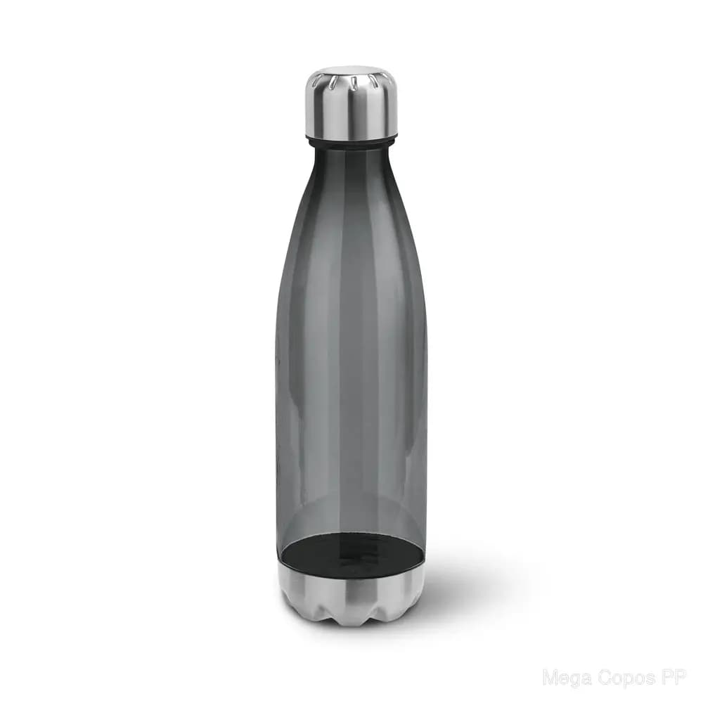 Squeeze em AS, com tampa e base em aço inox 700 mL | Mega Copos PP
