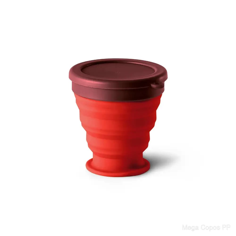 Copo de viagem em silicone 240 mL | Mega Copos PP