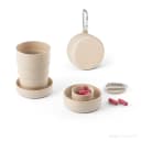 Copo de viagem retrátil em fibra de bambu (50%) e PP (50%) 210 mL | Mega Copos PP