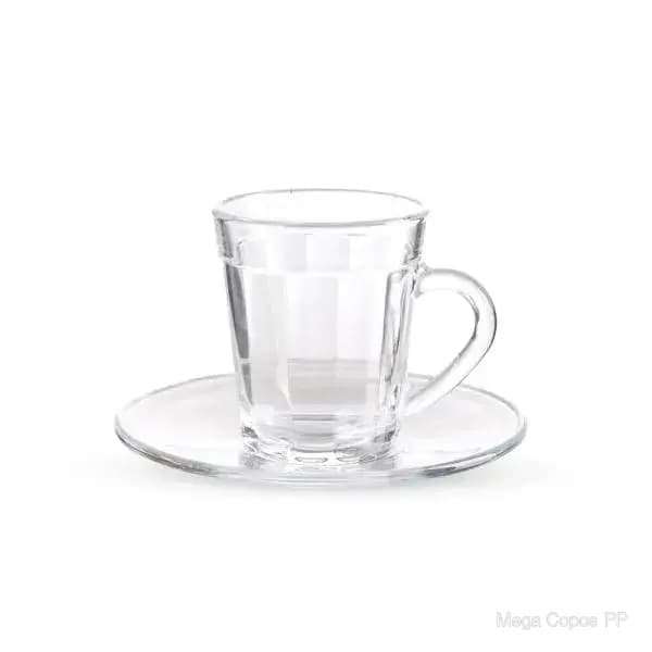 Xicara Express com Pires Americano - 90 Ml | Mega Copos PP