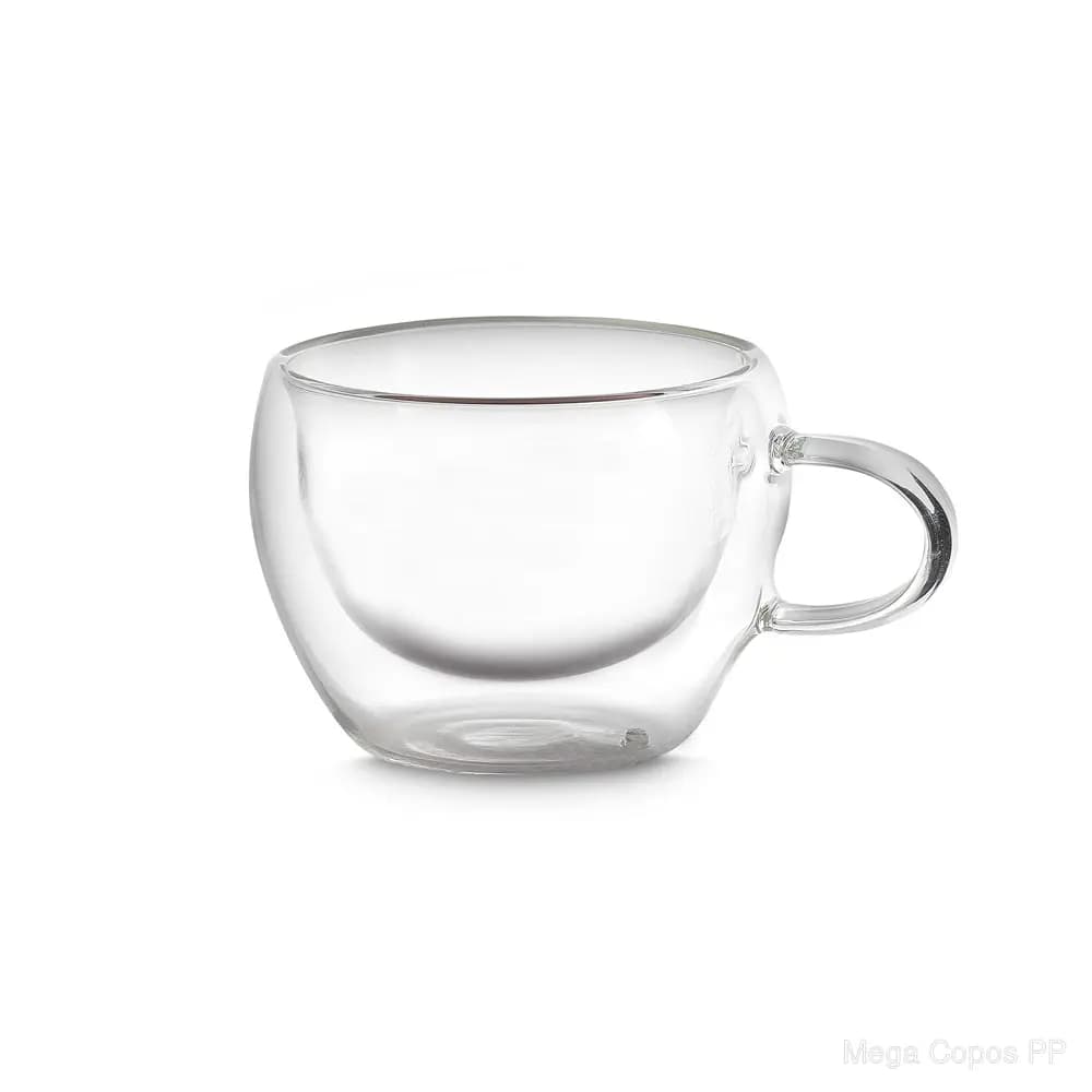 Conjunto de Xícaras de Vidro Borossilicato | Mega Copos PP