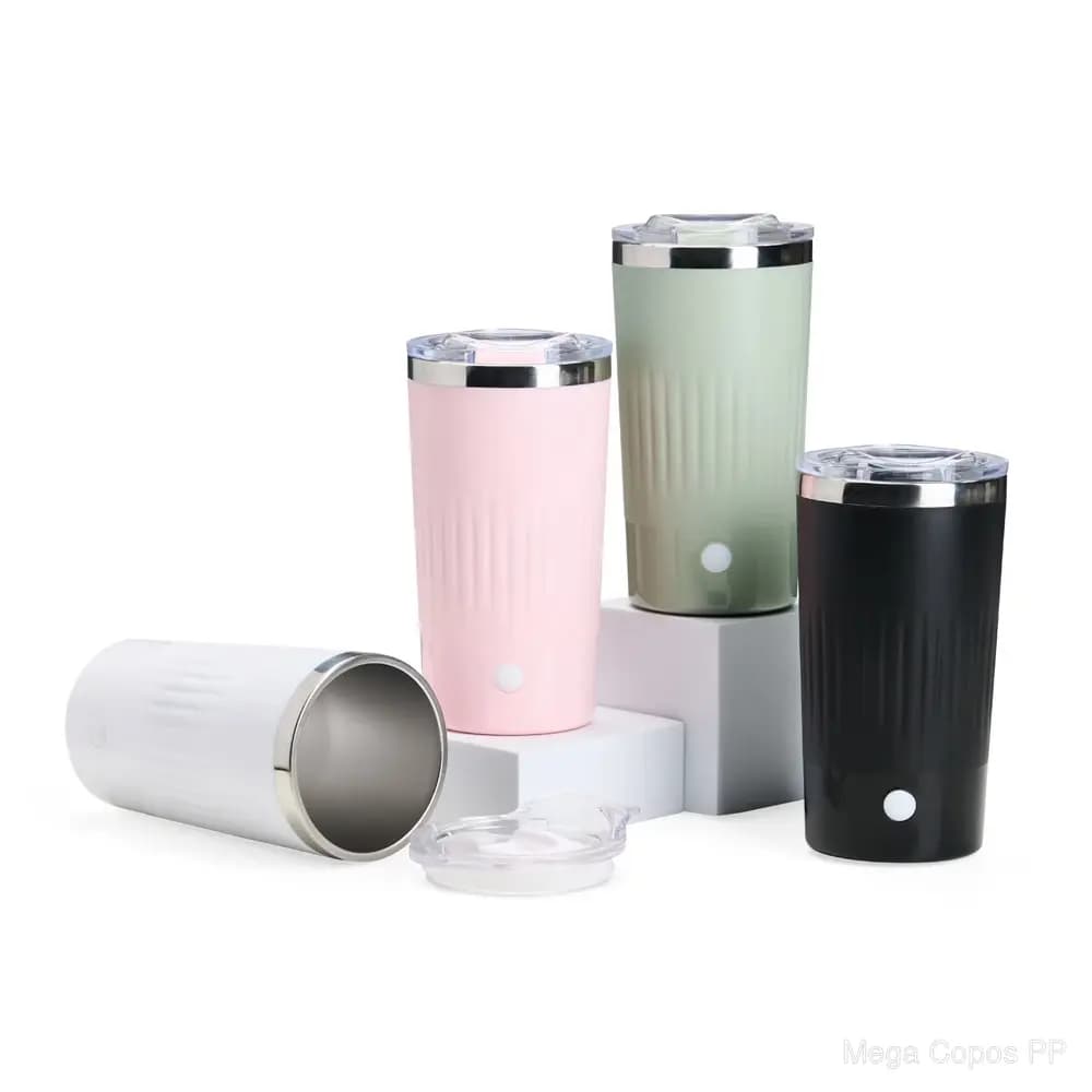Copo com Misturador 450ml | Mega Copos PP