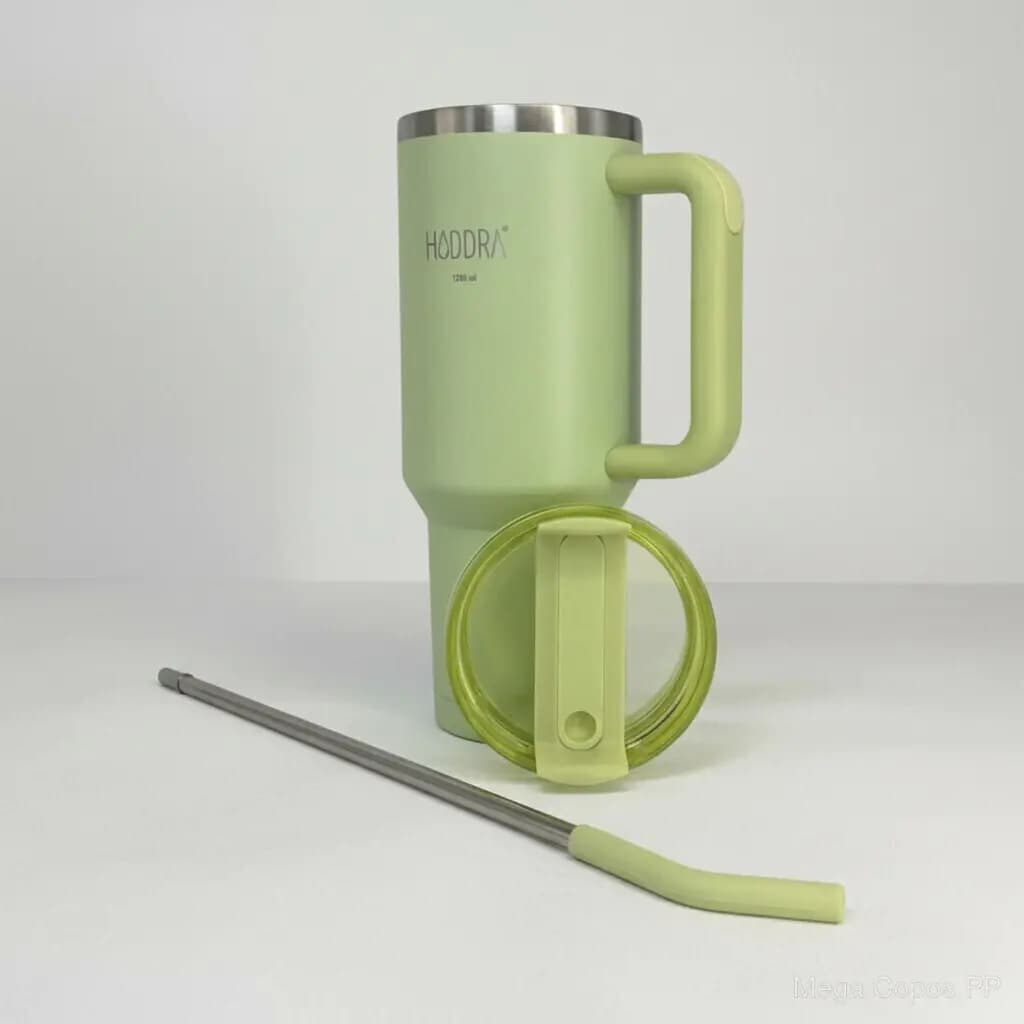Copo Térmico com Canudo INOX 1200ml - Linha H580 | Mega Copos PP