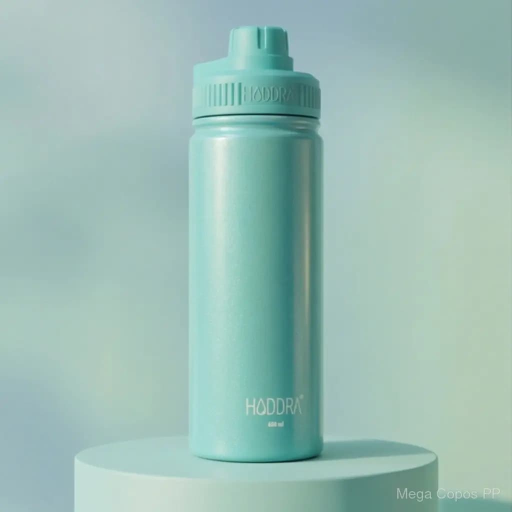 Garrafa Térmica Perolada 600ml Lilas | Mega Copos PP