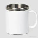 Caneca em Aço Inox/Poliestireno - 300 Ml | Mega Copos PP