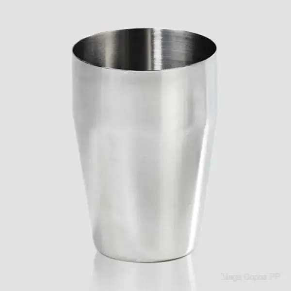 Copo em Aço Inox Escovado - 350 Ml | Mega Copos PP