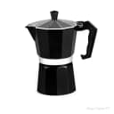 Cafeteira Italiana em Alumínio - Preta - 250ml | Mega Copos PP