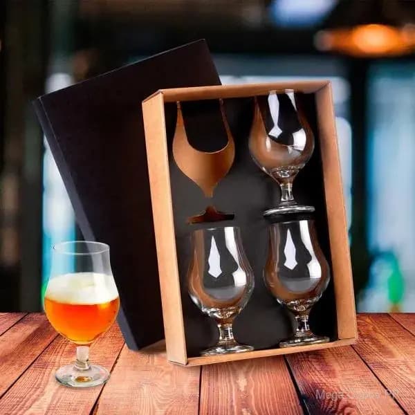 Jogo de Copos Vidro P / Cerveja / Drink 400 Ml - 4 Pçs | Mega Copos PP