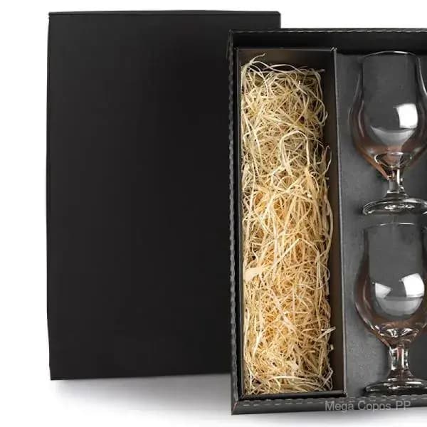 Jogo de Copos de Vidro para Cerveja 400 Ml - 2 Pçs - com Espaço para a Garrafa | Mega Copos PP