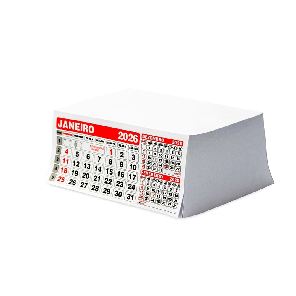 Folhinha Calendário 2022