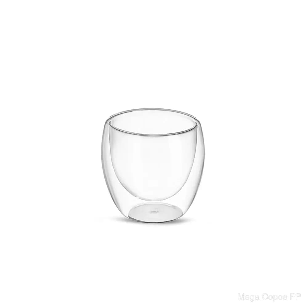 Copo Vidro Parede Dupla 160ml | Mega Copos PP
