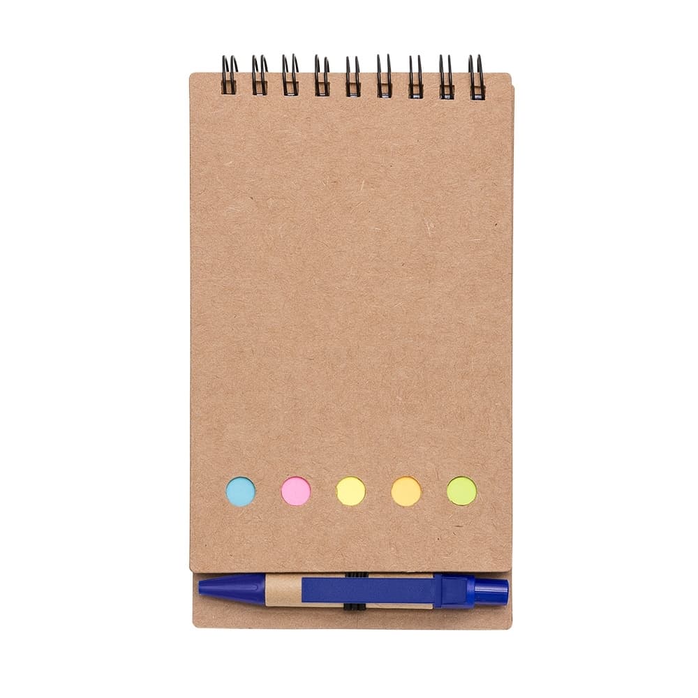 Bloco de Anotações com Caneta e Post-it