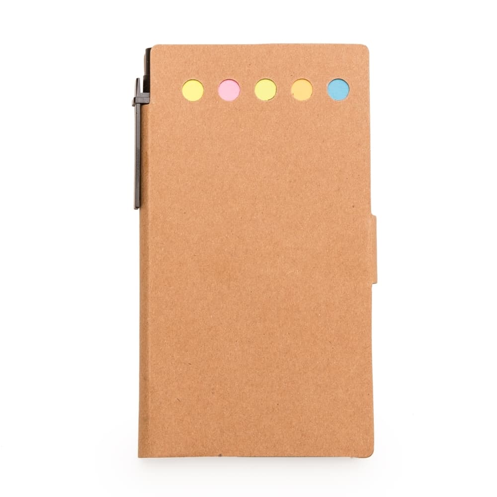 Bloco de Anotações com Post-it e Caneta