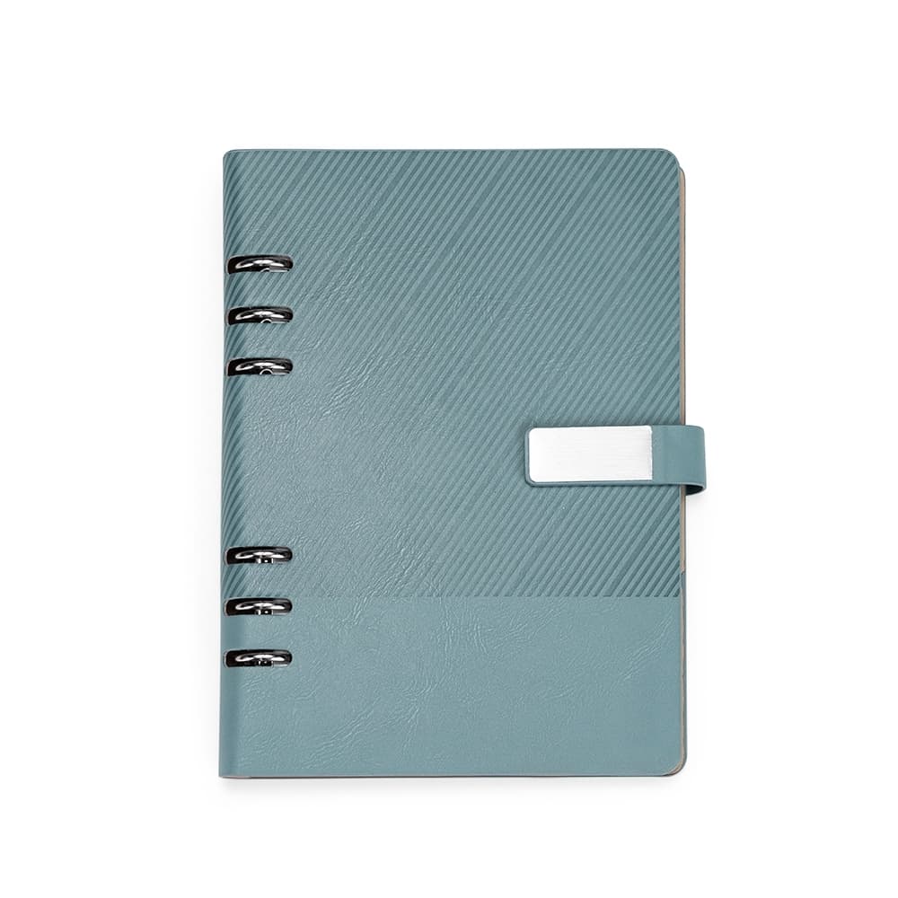 Caderno Fichário Couro Sintético
