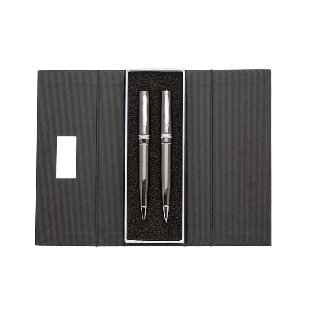Kit caneta e lapiseira de metal