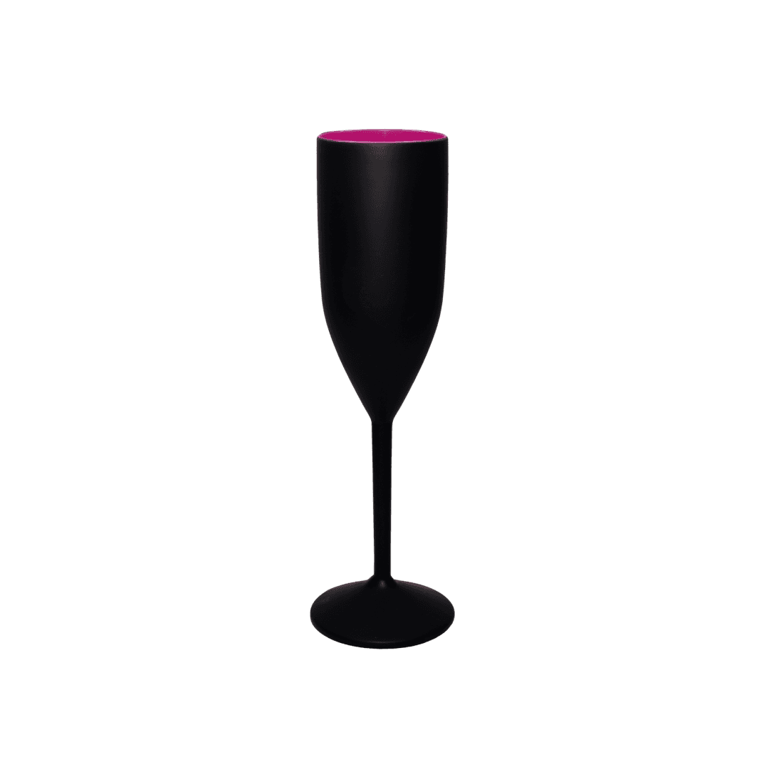 Taça Champagne 180 ML Preto Fosco
